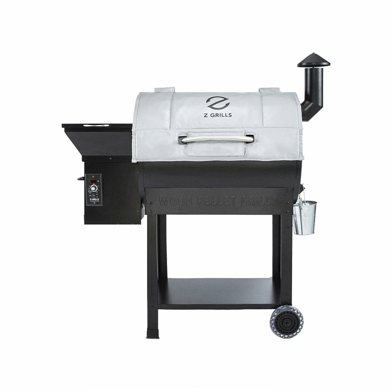 Z Grills 700 series insulating blanket on grill