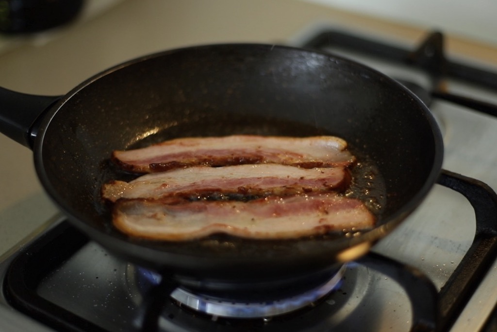 Z Grills Australia Homemade Bacon Cooking in Frying Pan
