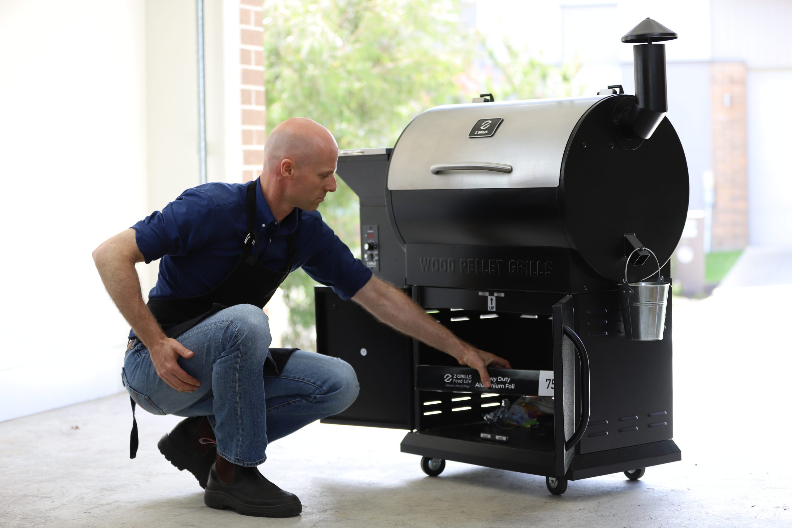 Z Grills 700E Storage Compartment