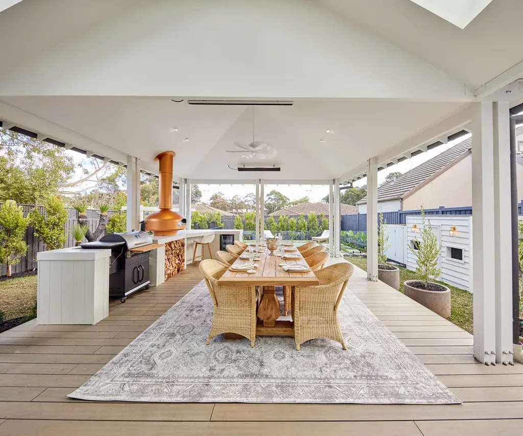 Kirsty and Jesse’s backyard on The Block 2021
