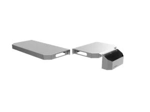 Trimal S1 Bench Kit with stainless steel front bench, side bench, condiment bucket and rounded end-panel cut-outs